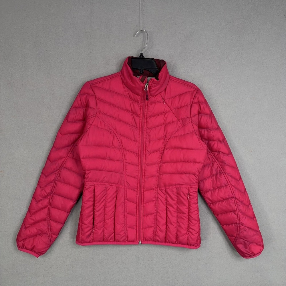 Athleta Jacket Womens Small Pink Goose Down Puffer Outdoor Athleisure Winter